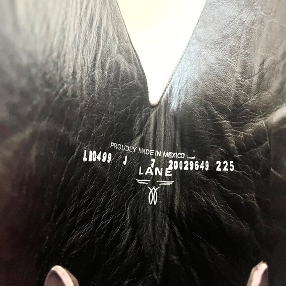 Lane LEXINGTON Over the Knee Womens Cowboy Boots 7 Pink Western Cowgirl Lace up - Picture 12 of 14